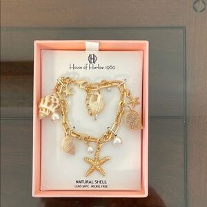 House of Harlow 1960 Gold Charm Bracelet